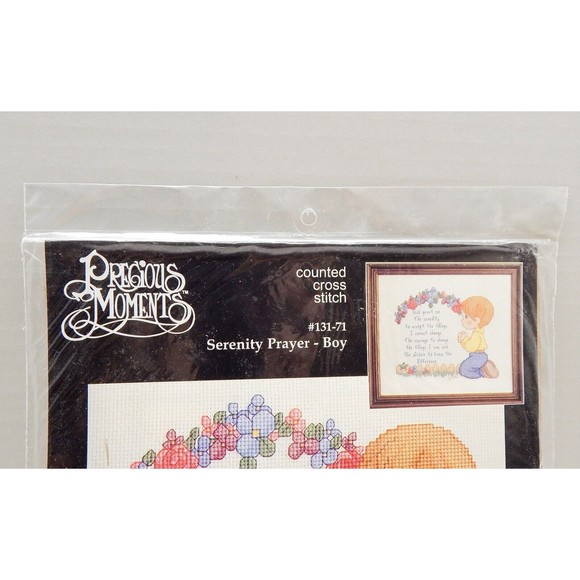Janlynn Precious Moments Serenity Prayer Boy 131-71 Counted Cross Stitch Kit - Picture 3 of 9